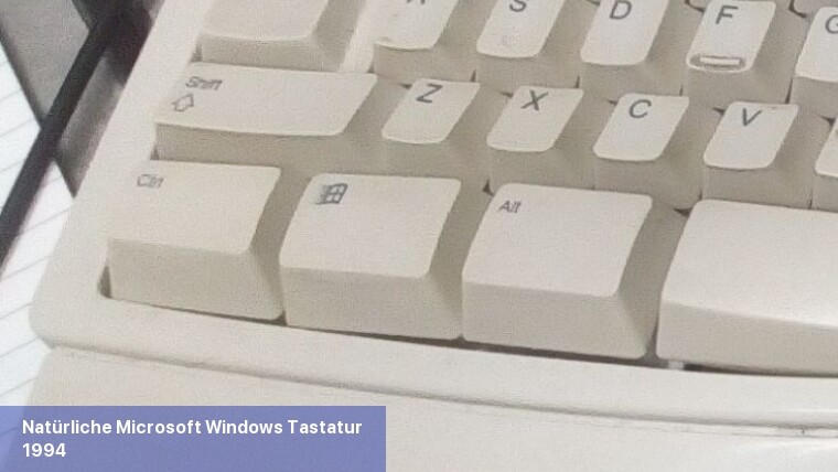 Natürliche Microsoft Windows-Tastatur 1994