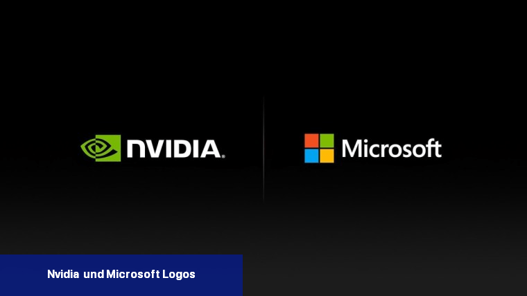 Nvidia- und Microsoft-Logos