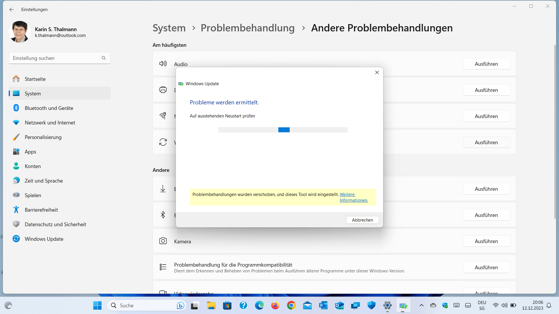 Wo finde ich die neue Problembehandlung für Windows Updates in Windows 11 23H2?