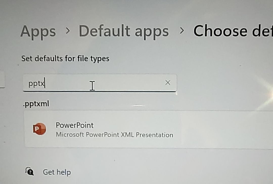 Kann Power Point nicht als Standard-App für .pptx einstellen