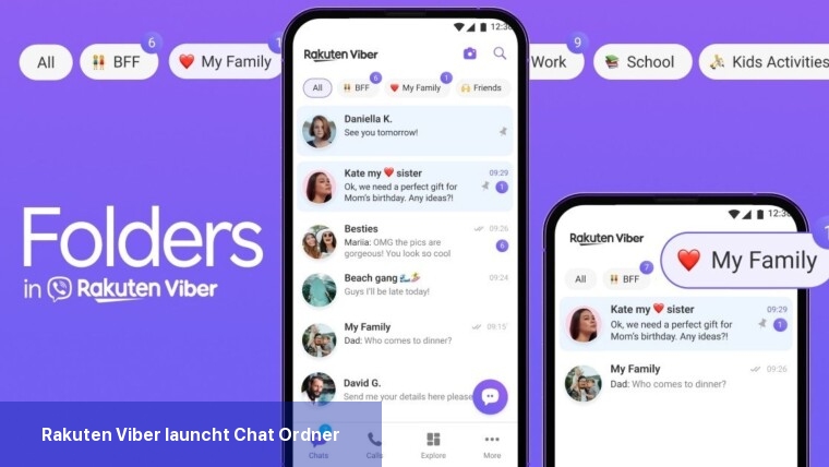 Rakuten Viber launcht Chat-Ordner