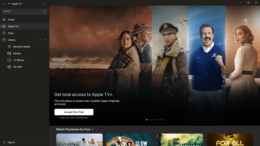 Ist AppleTV+ schon eine Weile im Microsoft Store verfügbar ...