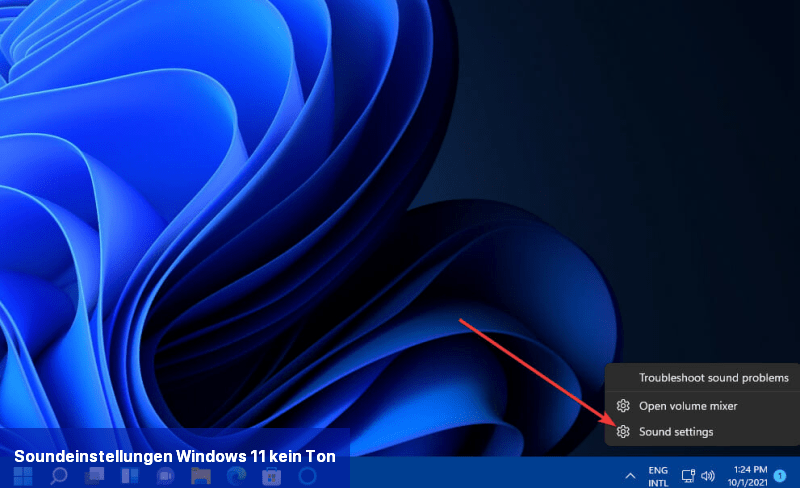 Soundeinstellungen Windows 11 kein Ton
