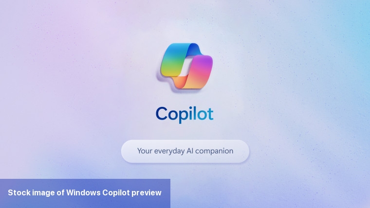 Stock image of Windows Copilot preview