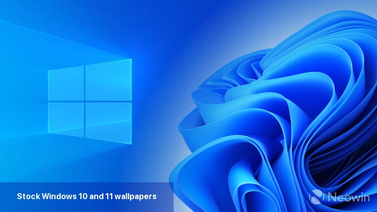 Stock Windows 10 and 11 wallpapers