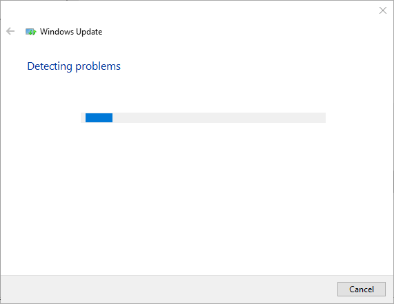 1. Öffnen Sie den Windows Update-Fehlerbehebungsassistenten