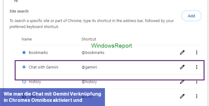 Wie man die Chat mit Gemini-Verknüpfung in Chromes Omnibox aktiviert und verwendet