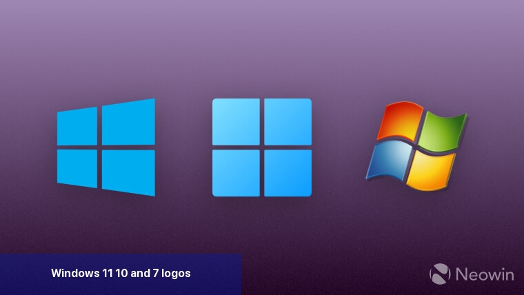Windows 11 10 and 7 logos