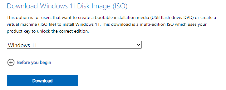 Windows 11 ISO herunterladen