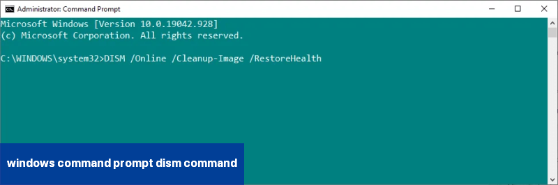 windows command prompt dism command