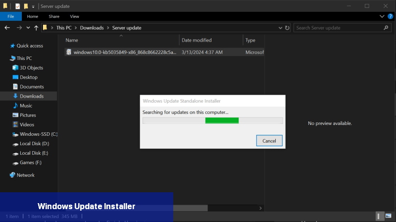 Windows Update Installer