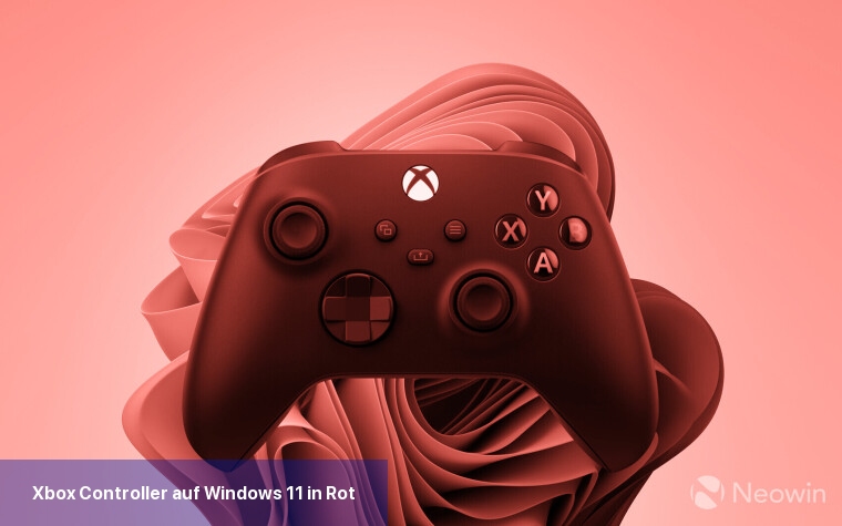 Xbox-Controller auf Windows 11 in Rot