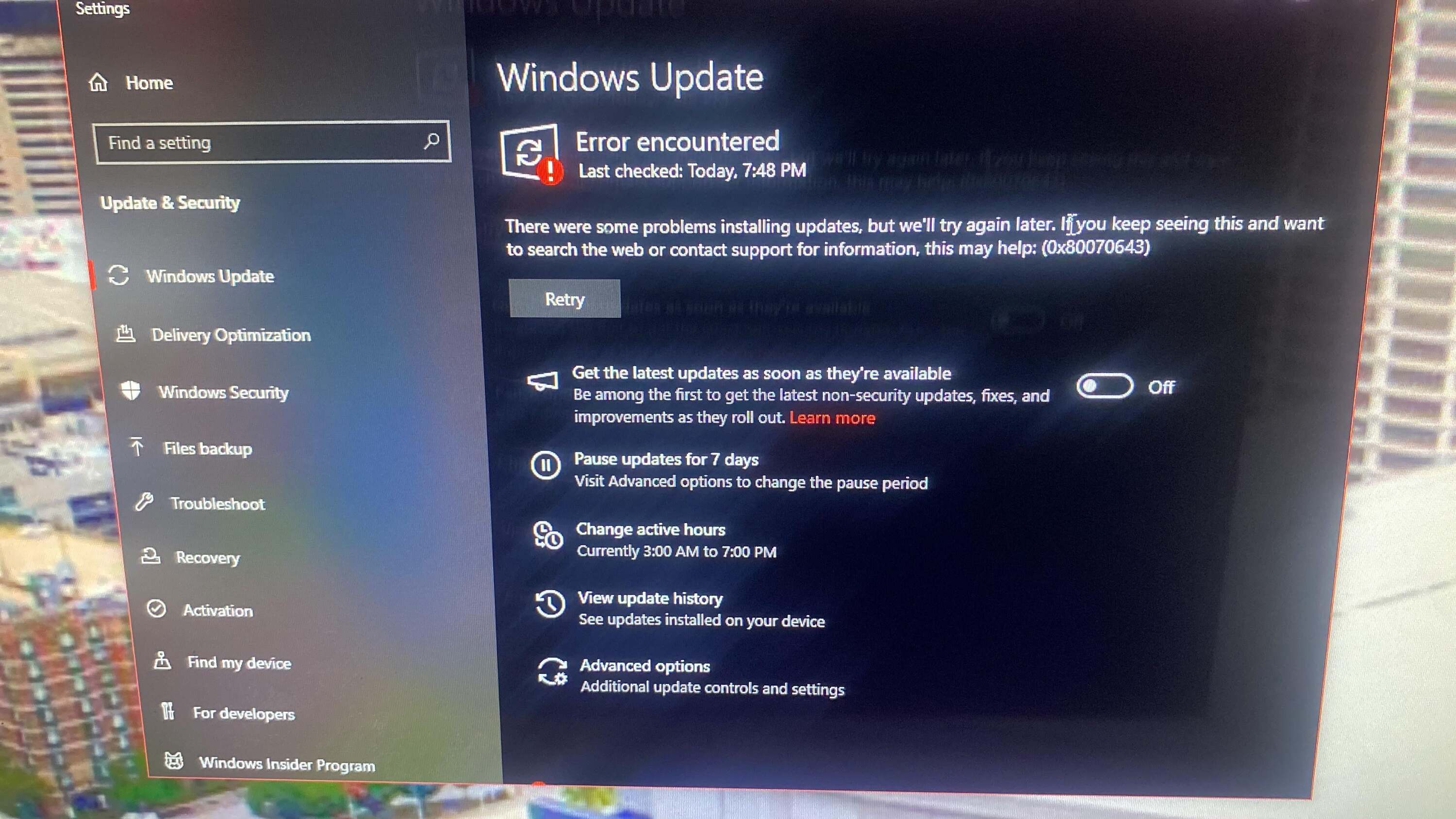 Brauche Hilfe, mein PC aktualisiert sich nicht von ...